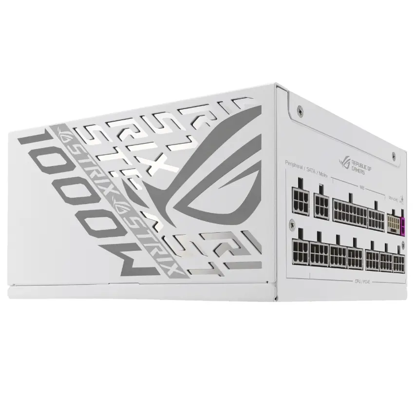 Fuente de alimentación modular ASUS ROG Strix 1000W Platinum White Edition Fuente de alimentación modular ASUS ROG Strix 1000W Platinum White Edition