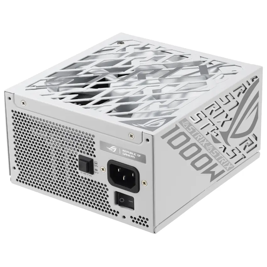 Fuente de alimentación modular ASUS ROG Strix 1000W Platinum White Edition Fuente de alimentación modular ASUS ROG Strix 1000W Platinum White Edition