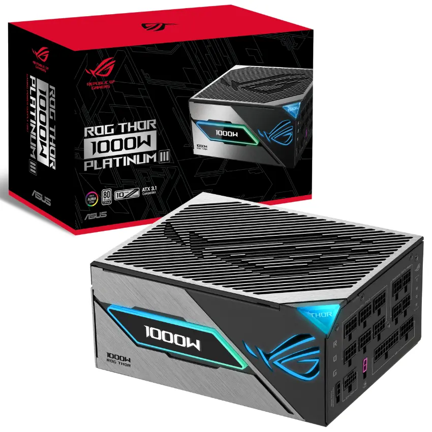 Fuente de alimentación modular ASUS ROG Thor 1000W Platinum III Fuente de alimentación modular ASUS ROG Thor 1000W Platinum III