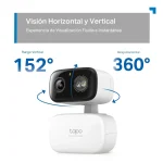 Cámara de Seguridad Wi-Fi TP-Link Tapo C216, 2K, 3 MP, Pan / Tilt, Visión nocturna, Exterior