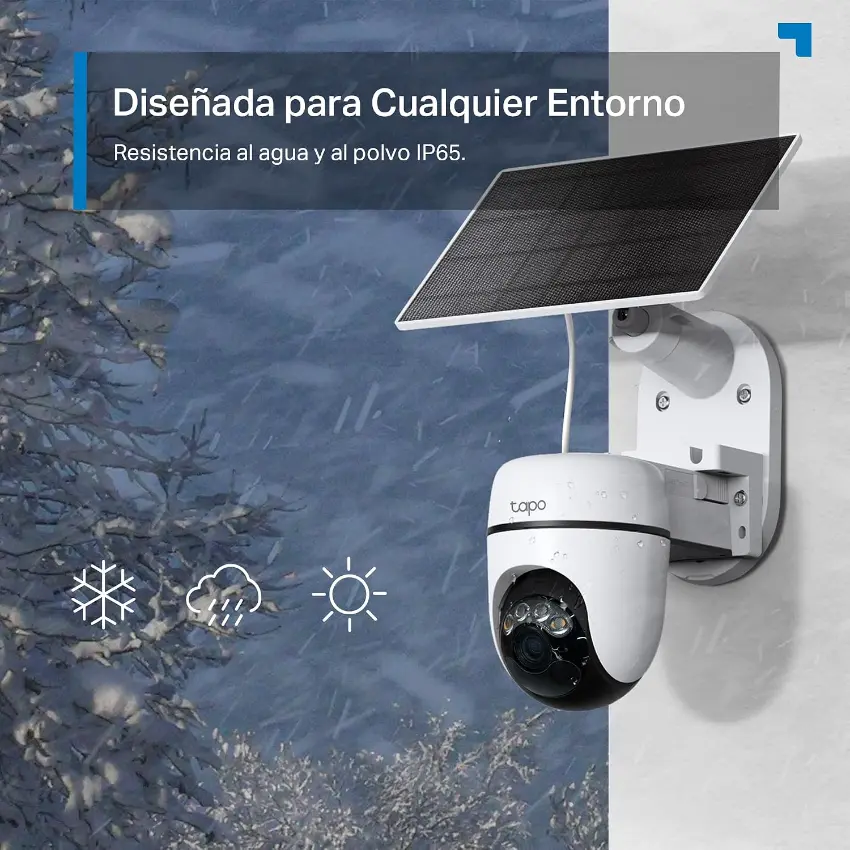 Cámara de Seguridad Wi-Fi con Panel Solar TP-Link Tapo C610 KIT, 2K, 3 MP, Pan / Tilt, Visión nocturna, Exterior Cámara de Seguridad Wi-Fi con Panel Solar TP-Link Tapo C610 KIT, 2K, 3 MP, Pan / Tilt, Visión nocturna, Exterior