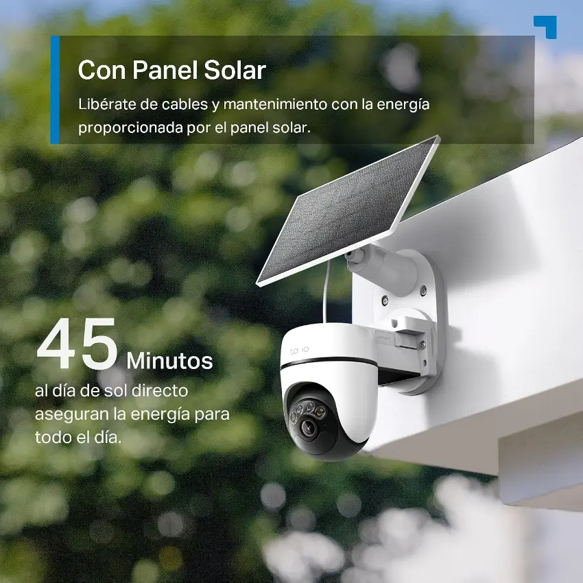 Cámara de Seguridad Wi-Fi con Panel Solar TP-Link Tapo C610 KIT, 2K, 3 MP, Pan / Tilt, Visión nocturna, Exterior Cámara de Seguridad Wi-Fi con Panel Solar TP-Link Tapo C610 KIT, 2K, 3 MP, Pan / Tilt, Visión nocturna, Exterior