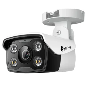 Cámara de Red tipo Bullet TP-Link VIGI C340, Full Color, 4 MP, Lente de 2.8 mm, PoE/12 V CC, Visión nocturna, Exterior