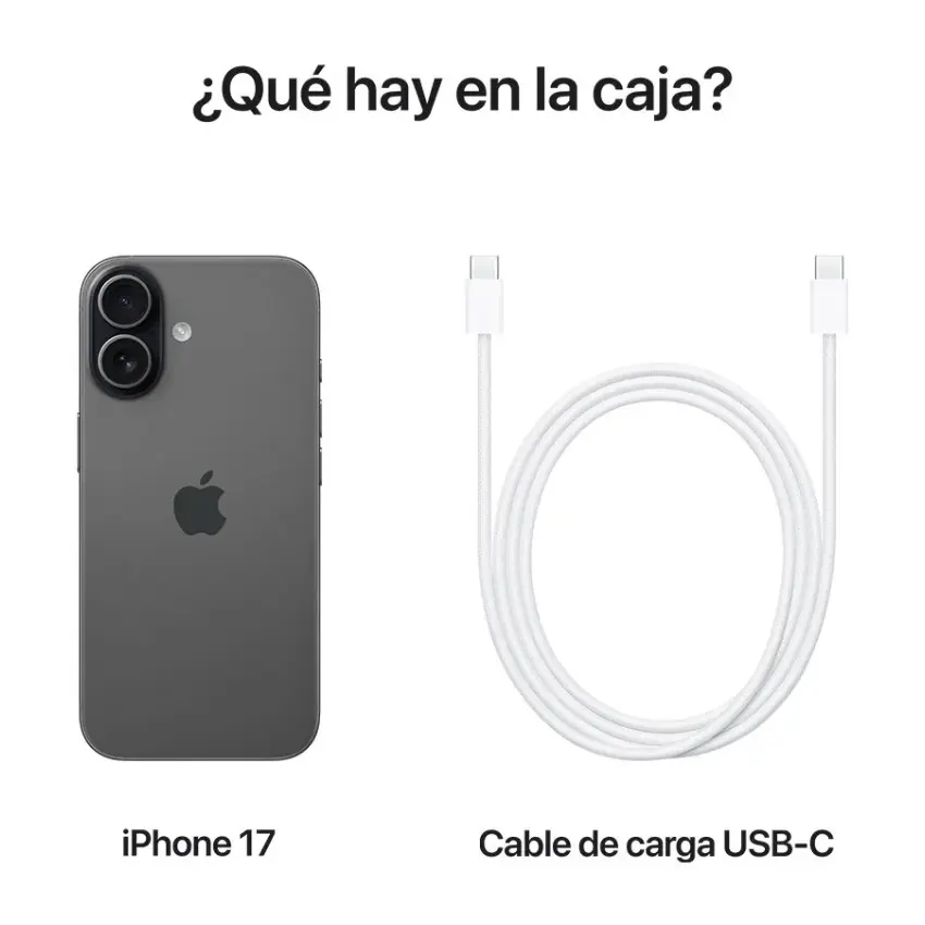 Celular Apple iPhone 17, Black, Negro Celular Apple iPhone 17, Black, Negro
