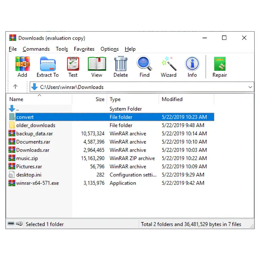 WinRAR para Windows WinRAR para Windows