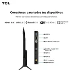 Smart TV TCL 50S5K, 50", 1920×1080, FHD, QLED, HDR10, HDMI, Google TV