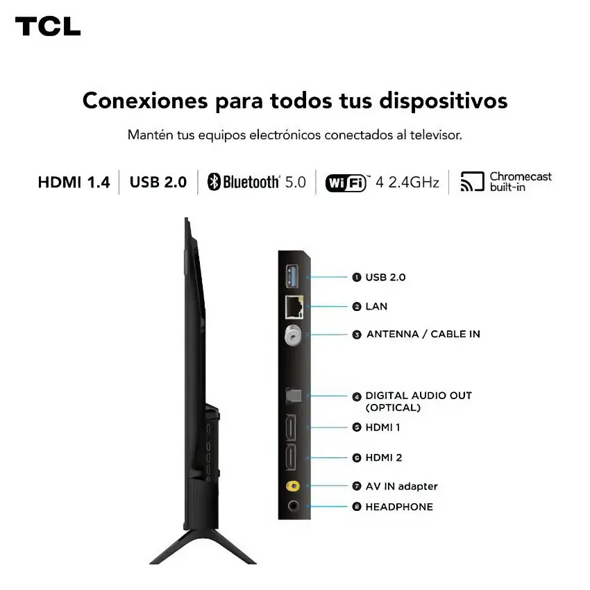 Smart TV TCL 50S5K, 50", 1920×1080, FHD, QLED, HDR10, HDMI, Google TV Smart TV TCL 50S5K, 50", 1920×1080, FHD, QLED, HDR10, HDMI, Google TV