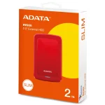 Disco Externo ADATA HV300 2TB, USB 3.2 Gen 1, Rojo