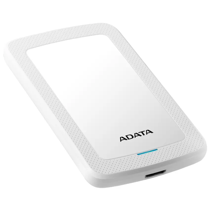 Disco Externo ADATA HV300, USB 3.2 Gen 1, Blanco Disco Externo ADATA HV300, USB 3.2 Gen 1, Blanco
