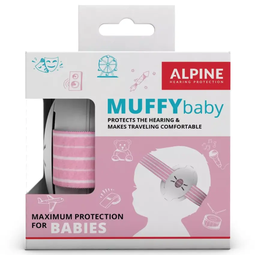 Protectores Auditivos Alpine Muffy Baby, Rosa Protectores Auditivos Alpine Muffy Baby, Rosa