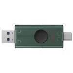 Pendrive Kingston DataTraveler Duo, 128GB, USB tipo C, Verde/Negro
