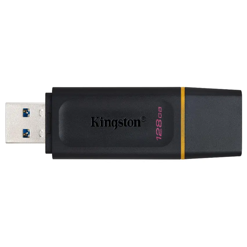Pendrive Kingston DataTraveler Exodia, 128GB, USB 3.2 Gen 1, Negro/Amarillo Pendrive Kingston DataTraveler Exodia, 128GB, USB 3.2 Gen 1, Negro/Amarillo