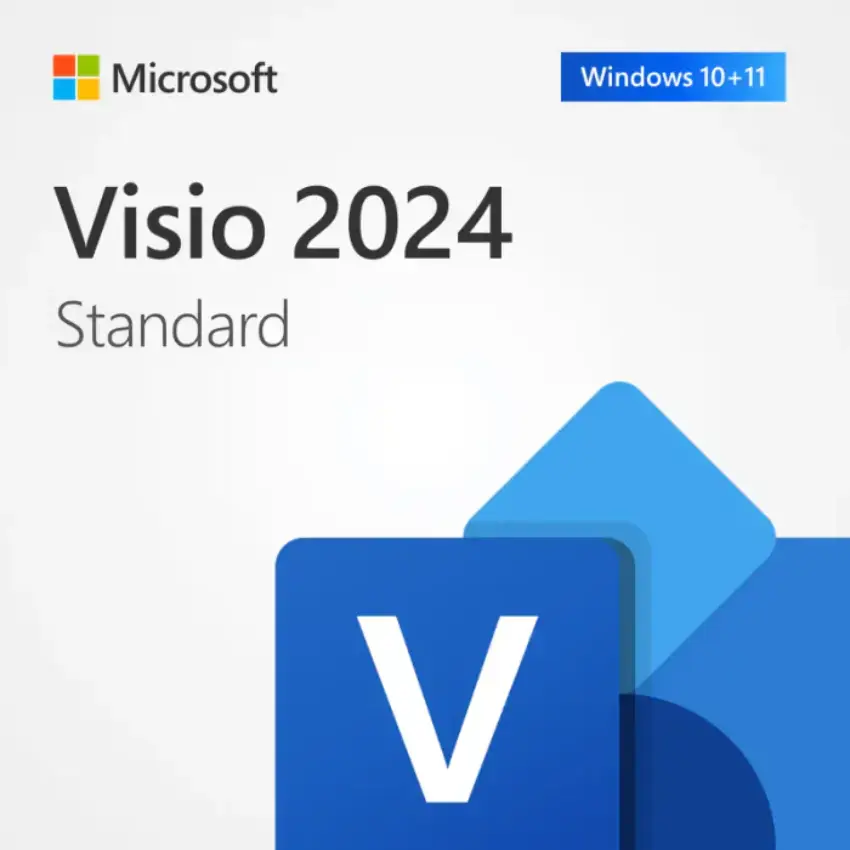 Microsoft Visio Standard 2024, Español, Multilenguaje, 1 Dispositivo, Licencia digital