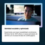 Microsoft Windows Server 2025 Standard, Español, 1PK, Sin DVD, DSP OEI