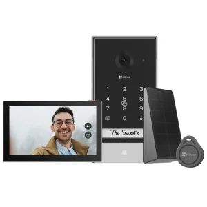 Videoportero Inalámbrico EZVIZ EP7, Video 2K 3MP, Pantalla Táctil de 7", Panel Solar, Batería, Visión Nocturna