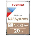 Disco Interno Toshiba N300 Pro 20TB SATA3 7200rpm 1024MB Cache 3.5"