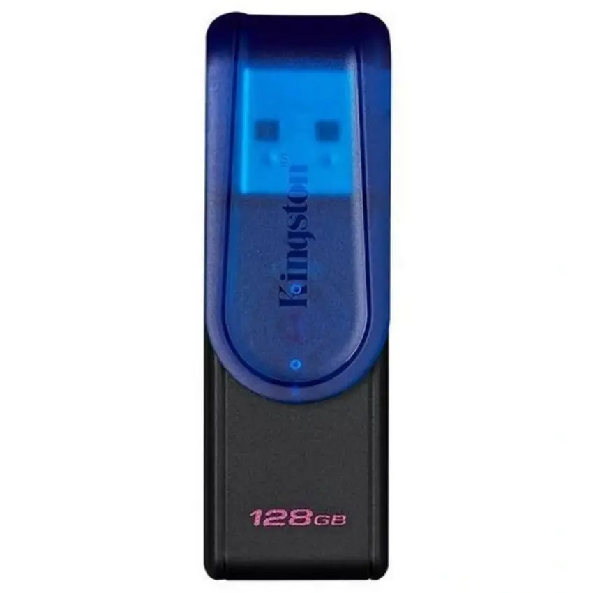 Pendrive Kingston DataTraveler Exodia S, 128GB, USB 3.2 Gen 1, Negro/Azul Pendrive Kingston DataTraveler Exodia S, 128GB, USB 3.2 Gen 1, Negro/Azul