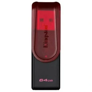 Pendrive Kingston DataTraveler Exodia S, 64GB, USB 3.2 Gen 1, Negro/Rojo