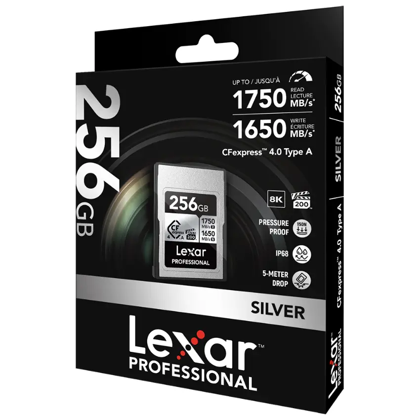 Tarjeta de Memoria Lexar SILVER CFexpress 4.0 tipo A de 64GB, VPG200 Tarjeta de Memoria Lexar SILVER CFexpress 4.0 tipo A de 64GB, VPG200