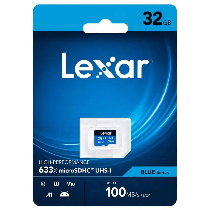 Tarjeta de Memoria microSDXC Lexar High-Performance 633x 32GB, UHS-I, U1, V10, A1, Clase 10 Tarjeta de Memoria microSDXC Lexar High-Performance 633x 32GB, UHS-I, U1, V10, A1, Clase 10