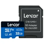 Tarjeta de Memoria microSDXC Lexar High-Performance 633x 32GB, UHS-I, U1, V10, A1, Clase 10