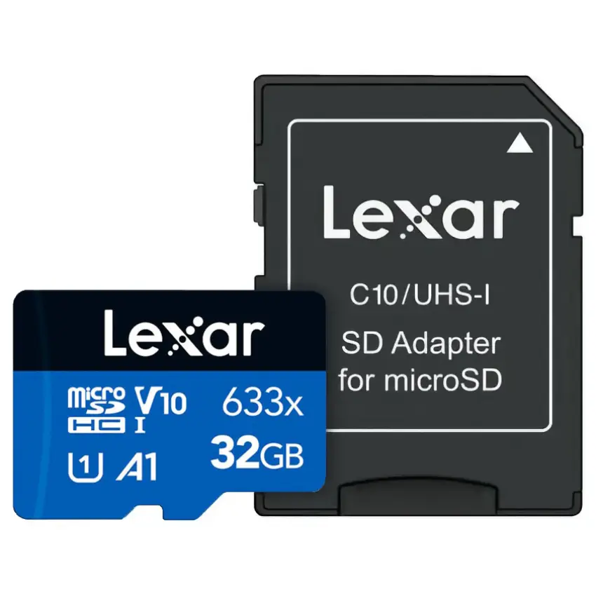 Tarjeta de Memoria microSDXC Lexar High-Performance 633x 32GB, UHS-I, U1, V10, A1, Clase 10 Tarjeta de Memoria microSDXC Lexar High-Performance 633x 32GB, UHS-I, U1, V10, A1, Clase 10