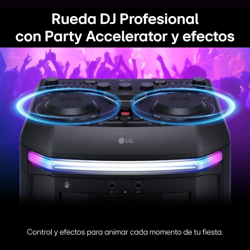 Torre de Sonido LG XBOOM OK99M, Woofer 12", Potencia 2000W, Karaoke Star, Luces LED, DJ Partylink, Bluetooth, Negro Torre de Sonido LG XBOOM OK99M, Woofer 12", Potencia 2000W, Karaoke Star, Luces LED, DJ Partylink, Bluetooth, Negro