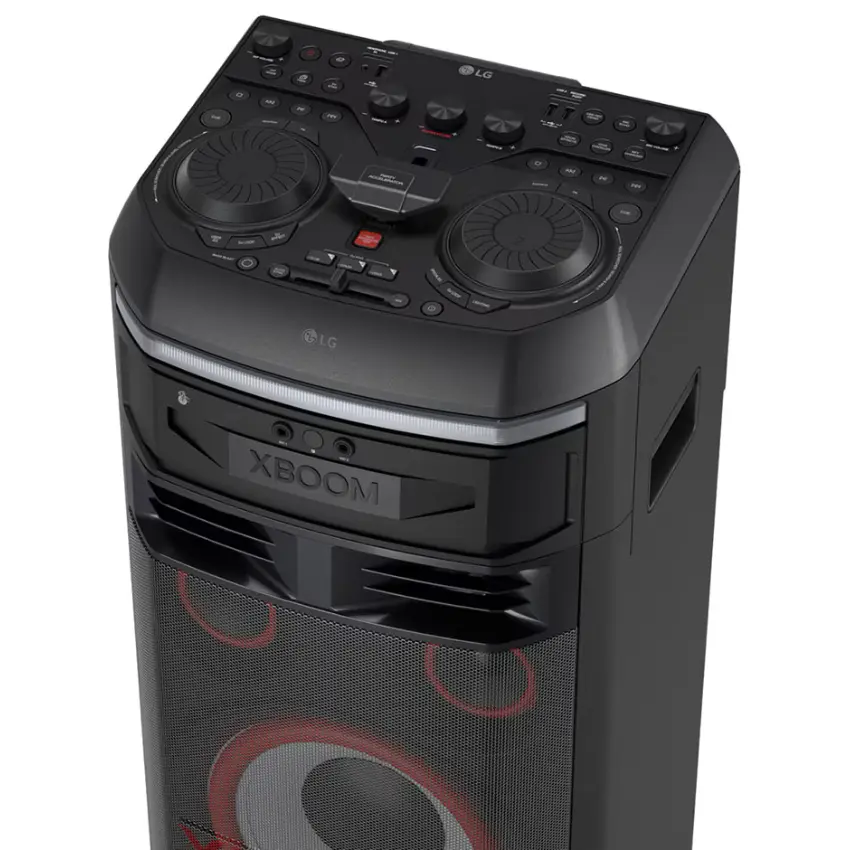 Torre de Sonido LG XBOOM OK99M, Woofer 12", Potencia 2000W, Karaoke Star, Luces LED, DJ Partylink, Bluetooth, Negro Torre de Sonido LG XBOOM OK99M, Woofer 12", Potencia 2000W, Karaoke Star, Luces LED, DJ Partylink, Bluetooth, Negro
