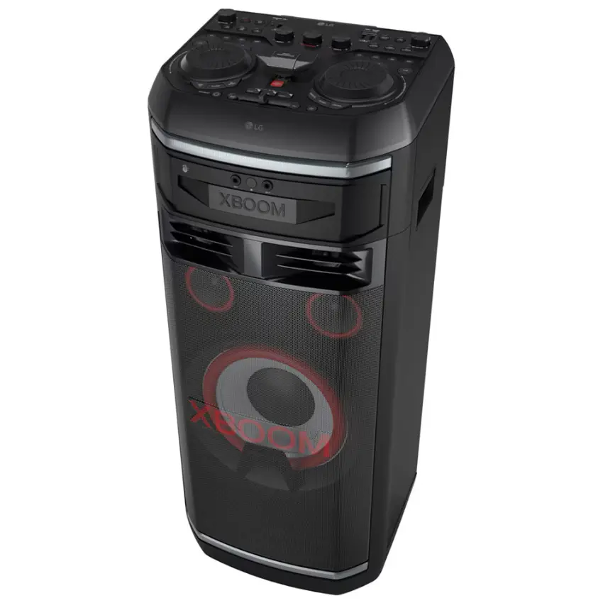 Torre de Sonido LG XBOOM OK99M, Woofer 12", Potencia 2000W, Karaoke Star, Luces LED, DJ Partylink, Bluetooth, Negro Torre de Sonido LG XBOOM OK99M, Woofer 12", Potencia 2000W, Karaoke Star, Luces LED, DJ Partylink, Bluetooth, Negro