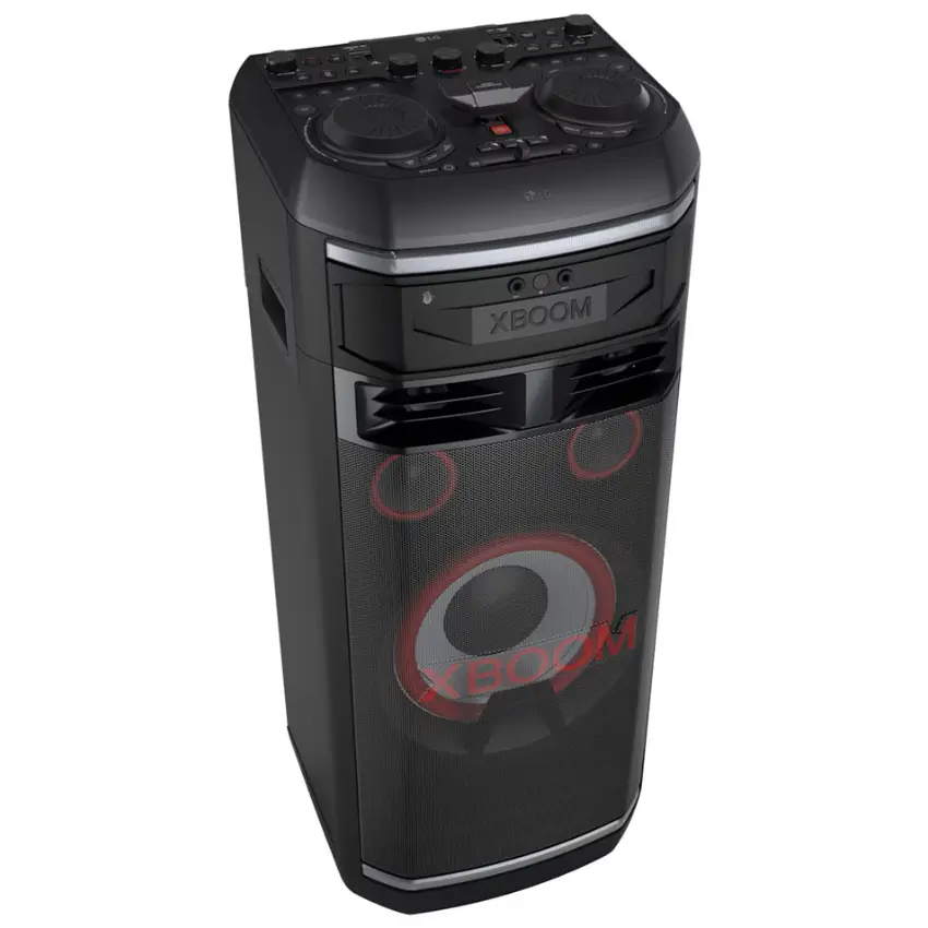Torre de Sonido LG XBOOM OK99M, Woofer 12", Potencia 2000W, Karaoke Star, Luces LED, DJ Partylink, Bluetooth, Negro Torre de Sonido LG XBOOM OK99M, Woofer 12", Potencia 2000W, Karaoke Star, Luces LED, DJ Partylink, Bluetooth, Negro
