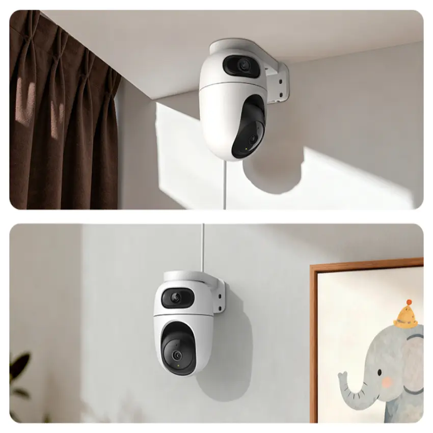 Cámara de Seguridad Wi-Fi TP-Link Tapo C245D, 2K, 3 MP, Doble lente, Pan / Tilt, Visión nocturna, Interior