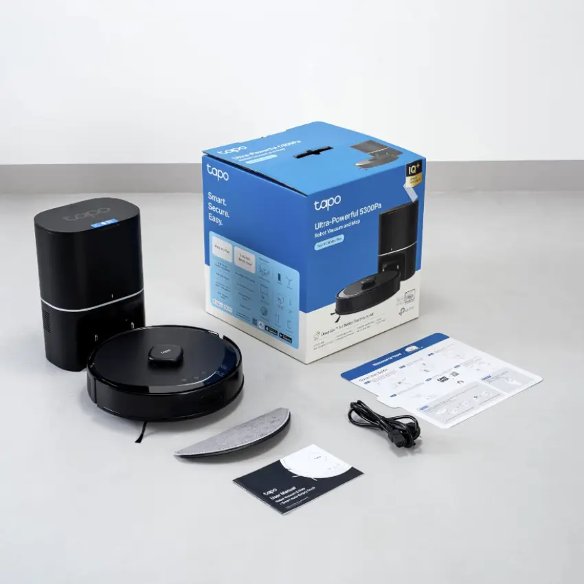 Aspiradora Robot 4 en 1 TP-Link Tapo RV30 Max Plus, Con Trapeador + Base de Autovaciado, WiFi, Mapeo Inteligente Aspiradora Robot 4 en 1 TP-Link Tapo RV30 Max Plus, Con Trapeador + Base de Autovaciado, WiFi, Mapeo Inteligente