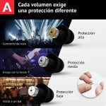 Protectores Auditivos Alpine MusicSafe Pro, Negro, Con Estuche, Cordón, Spray de Limpieza