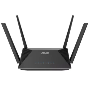 Router Wi-Fi ASUS RT-AX52, AX1800, Doble banda, Negro