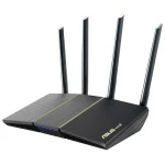 Router Wi-Fi ASUS RT-AX57, AX3000, Doble banda, Negro